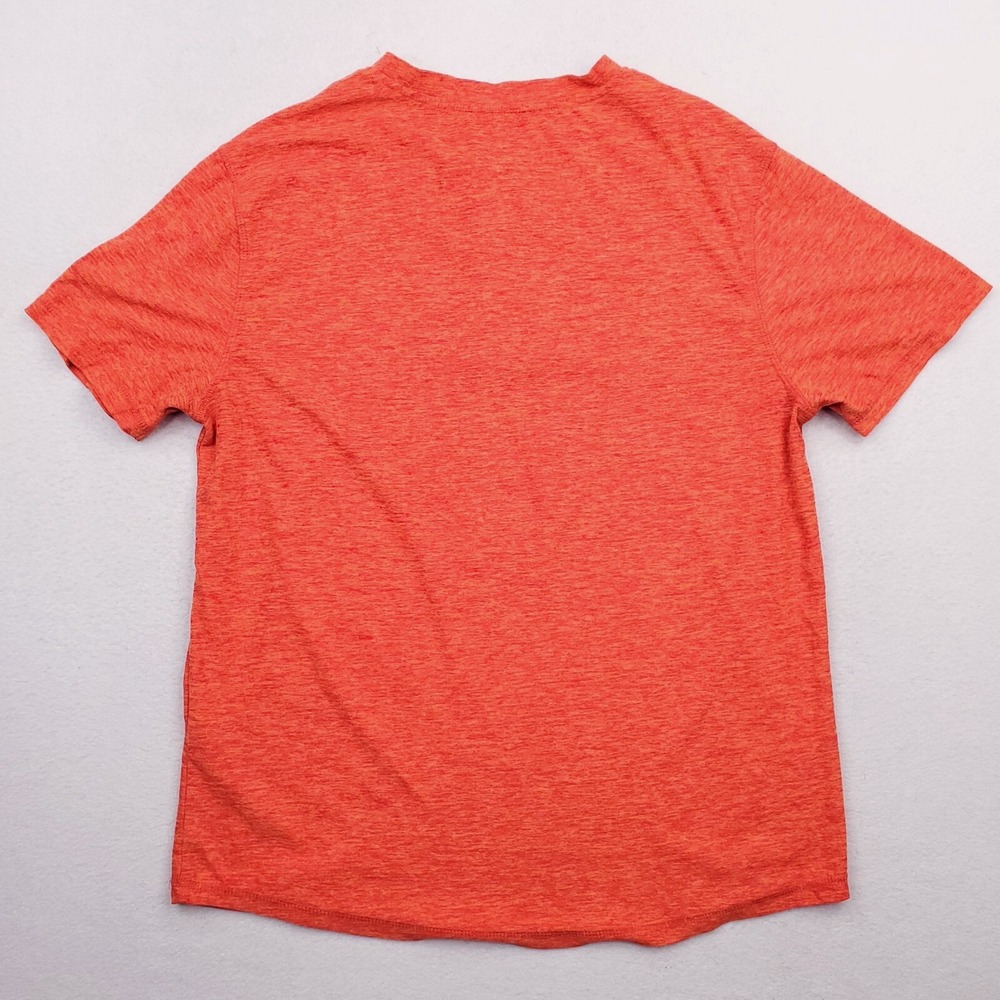 Canada Weathergear Shirt Mens Medium Orange Henley Polo Performance Vented Pit